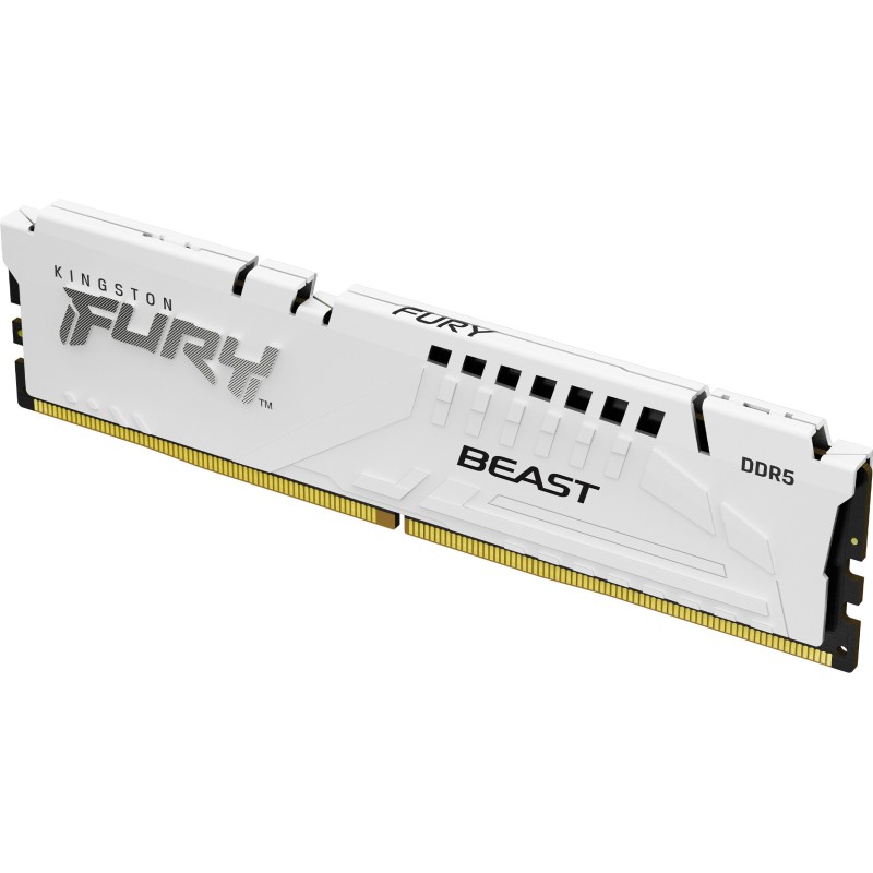 Buy Kingston 64GB DDR5-6000 CL30 DIMM Kit of 2 - FURY Beast White EXPO in Cyprus, Nicosia, Limassol, Larnaka, Pafos