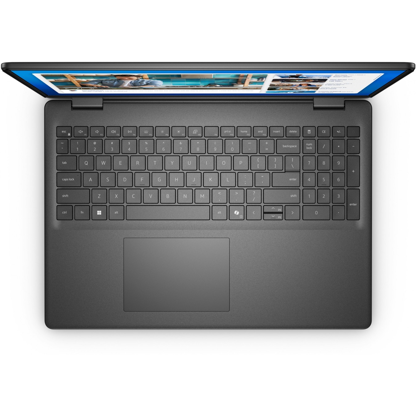 Dell 16 DC16250 C5-120U - Black, 16 GB DDR5, Intel Core i5-120U, 1 TB PCIe SSD, 16-inch IPS display, Windows 11 Pro