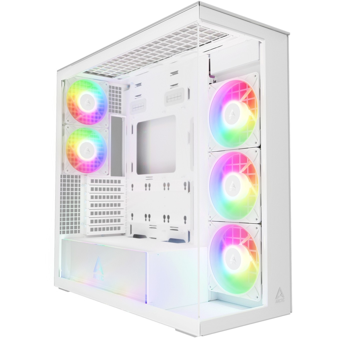 Arctic Xtender (White) Transparent window - Mid Tower PC Case with GPU Vertical Mount — Buy in Cyprus with Fast Delivery