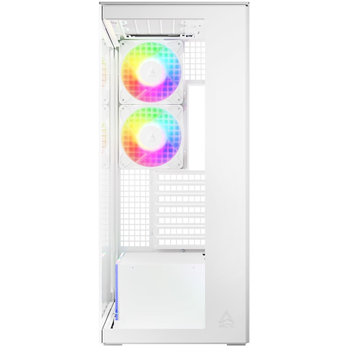 Arctic Xtender (White) Transparent window - Mid Tower PC Case with GPU Vertical Mount — Buy in Cyprus with Fast Delivery