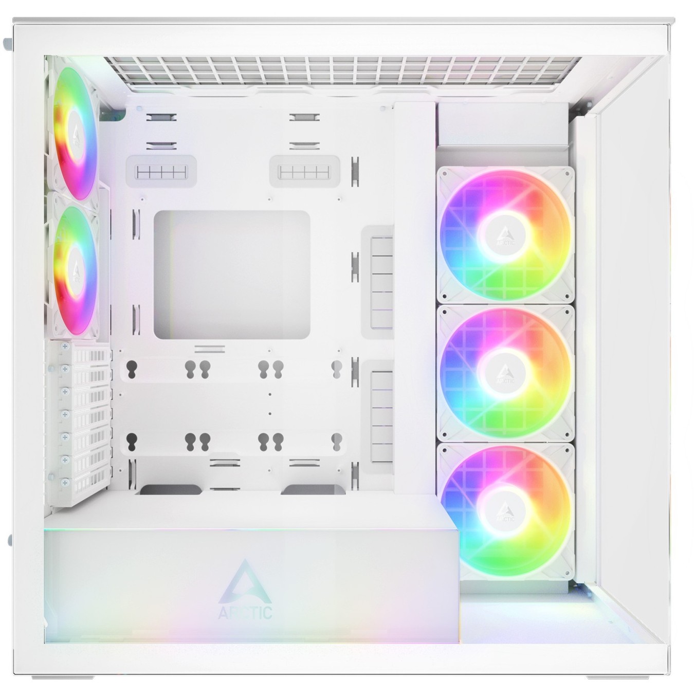 Arctic Xtender (White) Transparent window - Mid Tower PC Case with GPU Vertical Mount — Buy in Cyprus with Fast Delivery