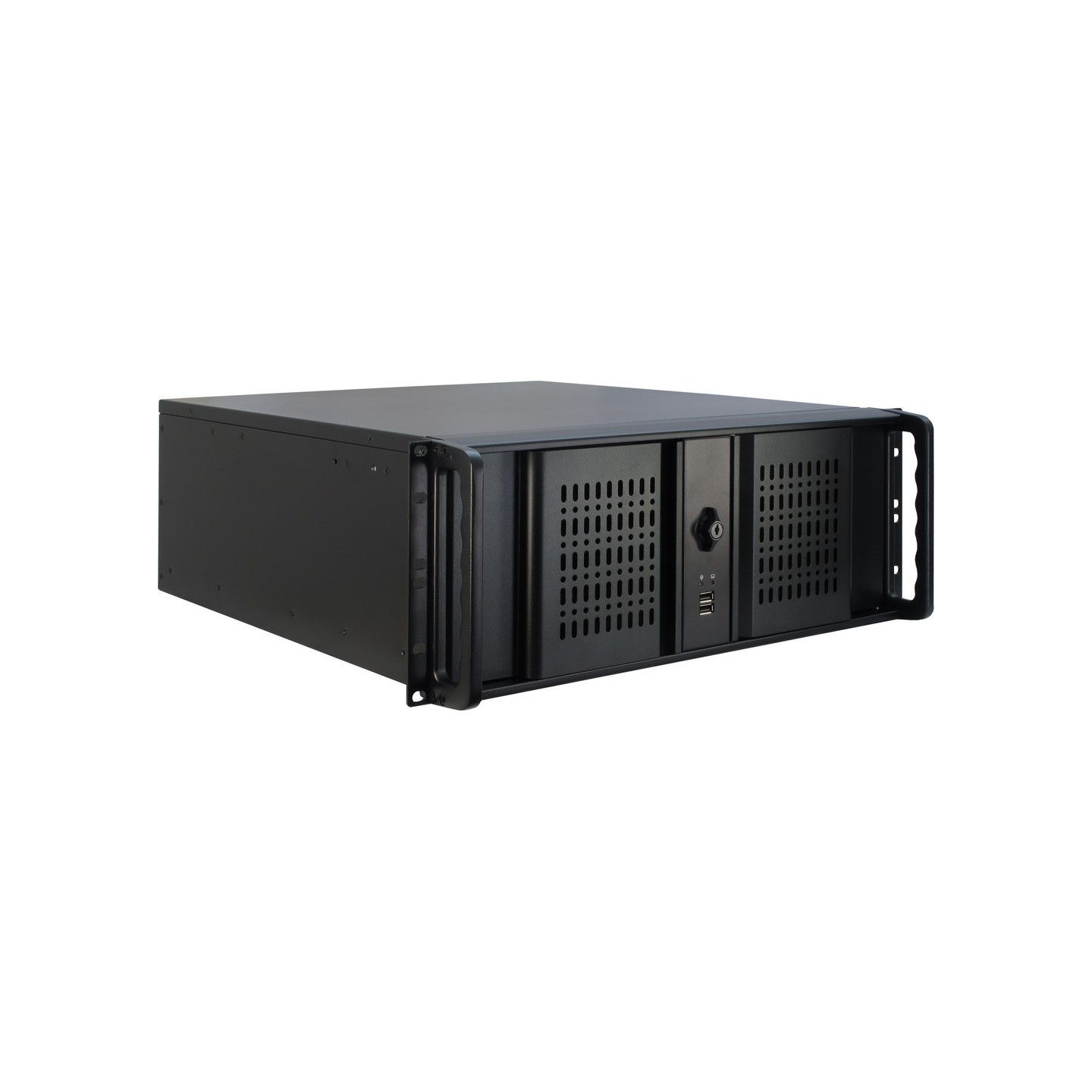 Inter-Tech IPC 4U-4098-S 4U Rackmount Server Case - Black Steel ATX/Micro-ATX/Mini-ITX — Buy in Cyprus with Fast Delivery