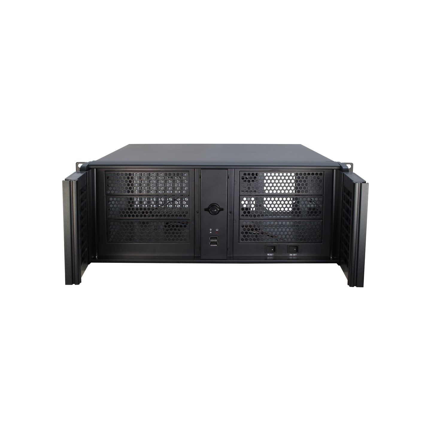Inter-Tech IPC 4U-4098-S 4U Rackmount Server Case - Black Steel ATX/Micro-ATX/Mini-ITX — Buy in Cyprus with Fast Delivery