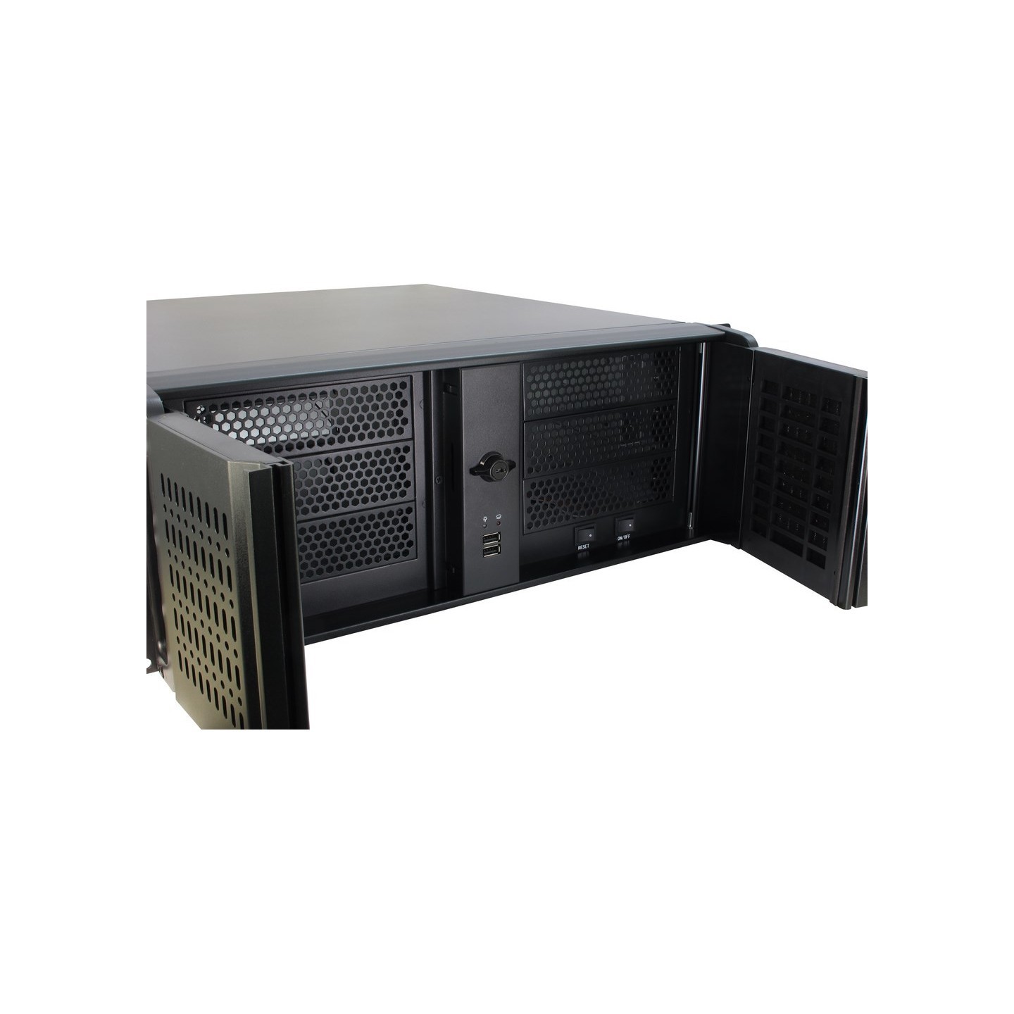 Inter-Tech IPC 4U-4098-S 4U Rackmount Server Case - Black Steel ATX/Micro-ATX/Mini-ITX — Buy in Cyprus with Fast Delivery