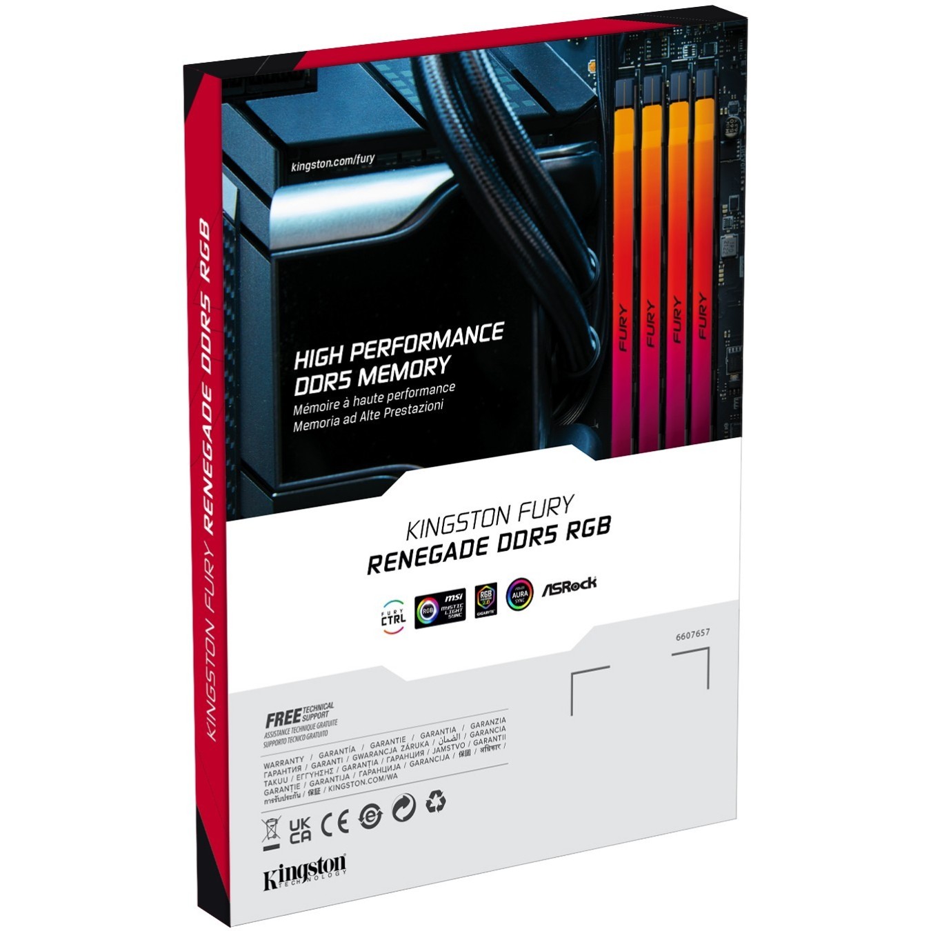 KINGSTON FURY Renegade DDR5 96GB (2x48GB) 6400MT/s CL32 DIMM Kit - RGB XMP — Buy in Cyprus with Fast Delivery