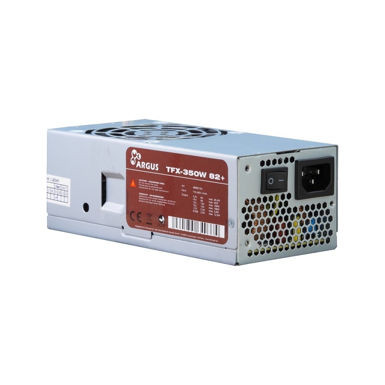 TFX 350W Inter-Tech Argus - TFX-350W - 82+ Efficiency — Buy in Cyprus with Fast Delivery