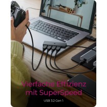 ICY BOX IB-HUB1424-C3 USB-C/A Hub 4x USB 3.2 Gen1 (Boxed) — Buy in Cyprus with Fast Delivery