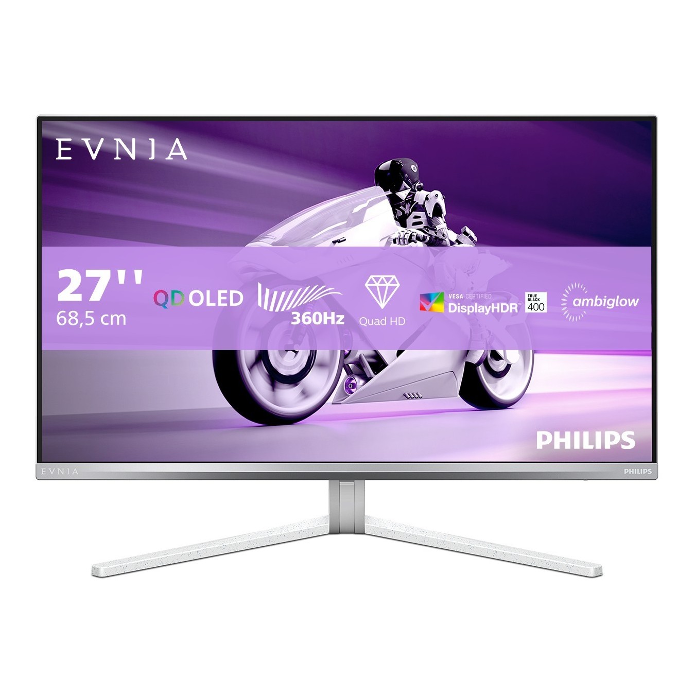 Philips 27M2N8500 - 27\" 16:9 Monitor - White - 2x HDMI, DP, USB — Buy in Cyprus with Fast Delivery
