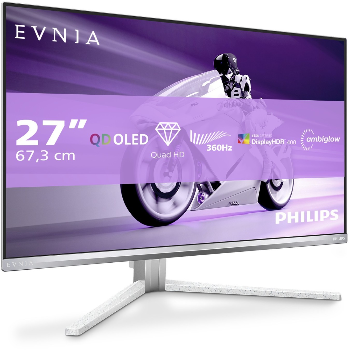 Philips 27M2N8500 - 27\" 16:9 Monitor - White - 2x HDMI, DP, USB — Buy in Cyprus with Fast Delivery