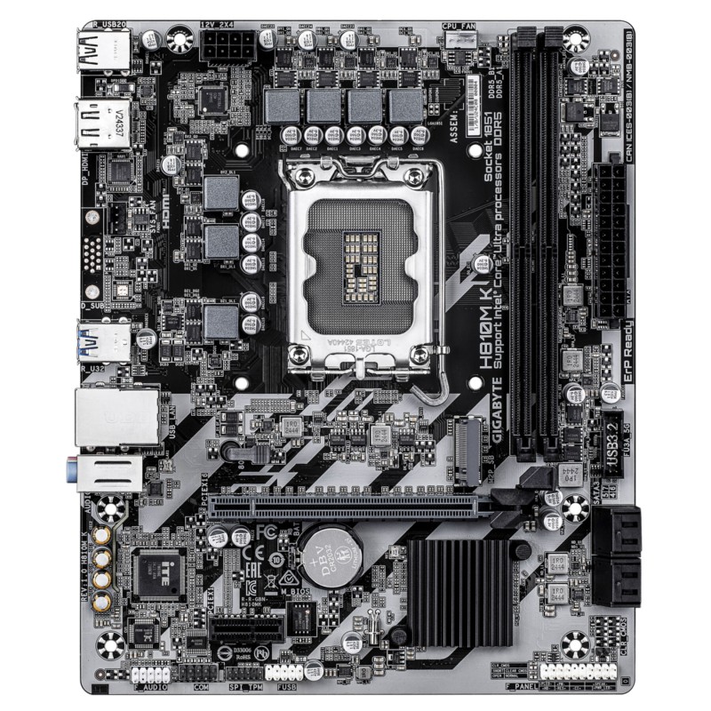 Buy Gigabyte GA-H810M K - LGA1851 Micro-ATX Motherboard - DDR5, 2x DIMM, Up to 1... in Cyprus, Nicosia, Limassol, Larnaka, Pafos