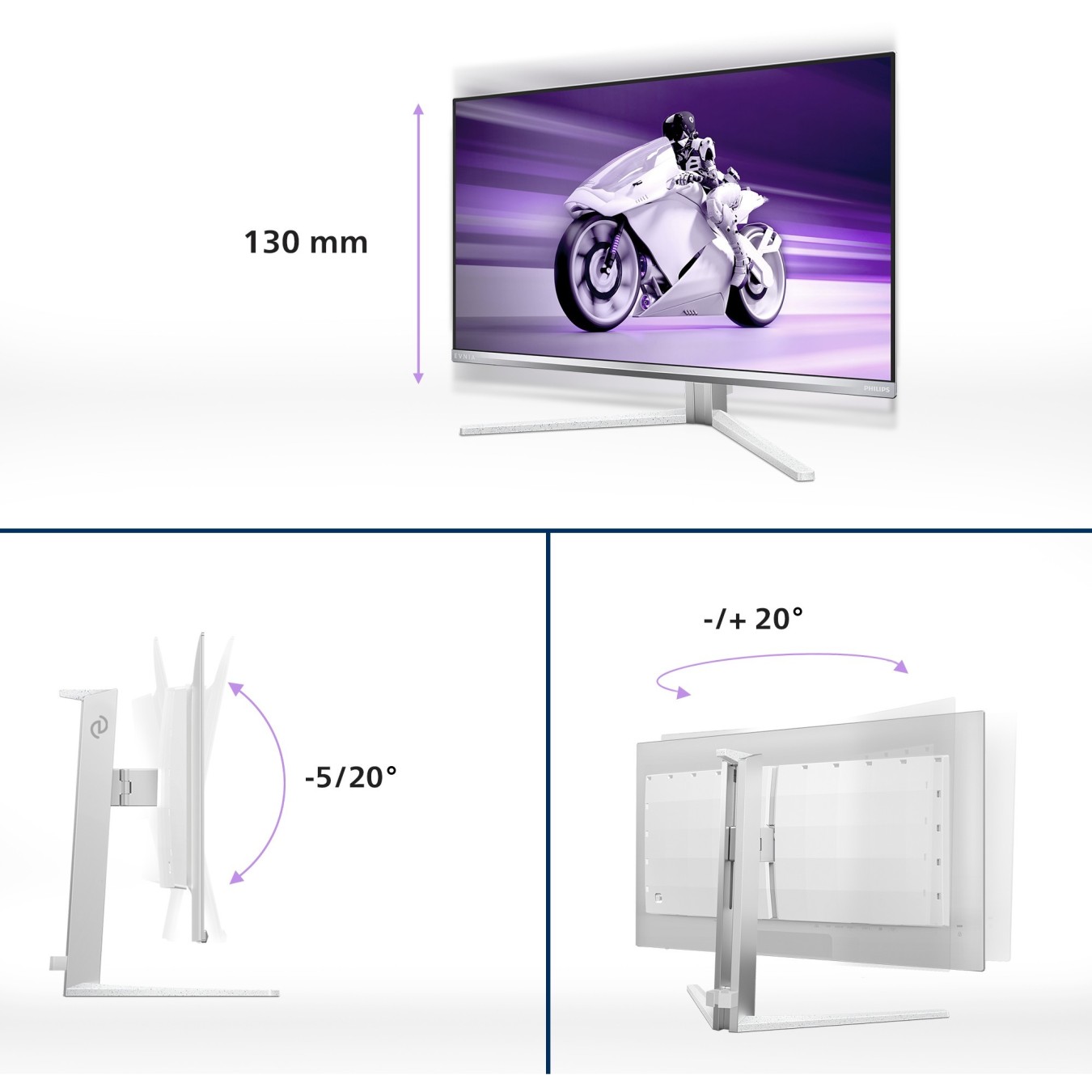 Philips 27M2N8500 - 27\" 16:9 Monitor - White - 2x HDMI, DP, USB — Buy in Cyprus with Fast Delivery