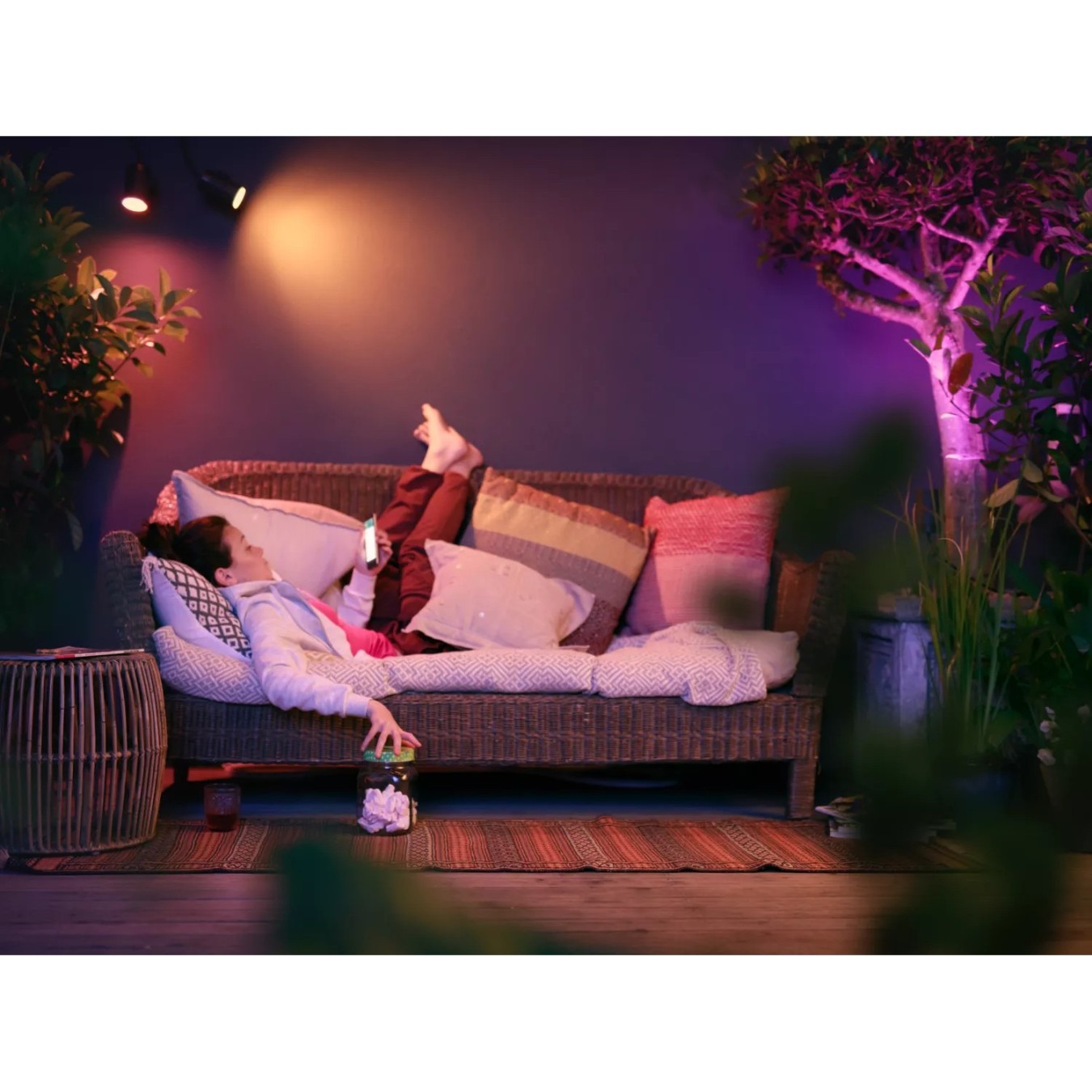Philips Hue White & Color Ambiance Lily Spot 3 flg. Schwarz 3640lm Basis - 1741430P7 - White, ZigBee, 3x LED, IP65 Outdoor