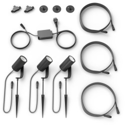 Buy Philips Hue White & Color Ambiance Lily Spot 3 flg. Schwarz 3640lm Basis - 1... in Cyprus, Nicosia, Limassol, Larnaka, Pafos