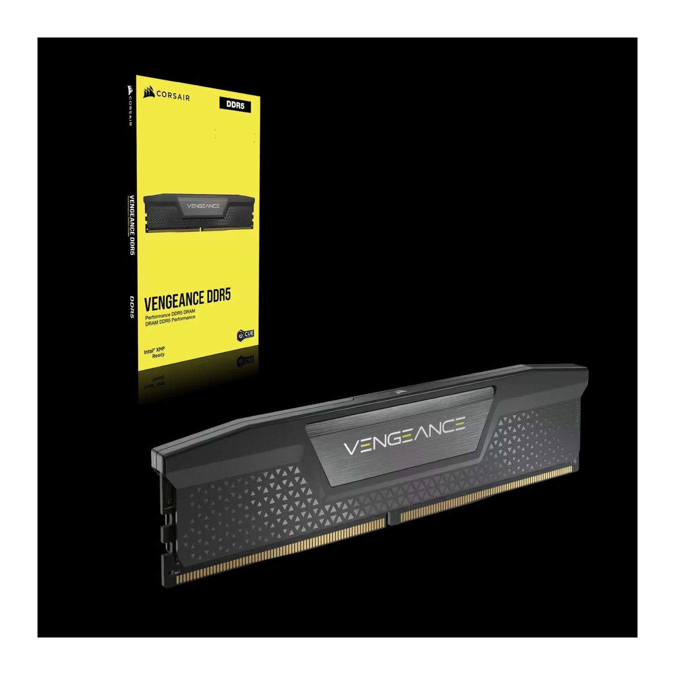 CORSAIR VENGEANCE 32GB Kit (2x16GB) DDR5-6400 CL36 Black - Retail (Black, 32GB, DDR5-6400, CL36)