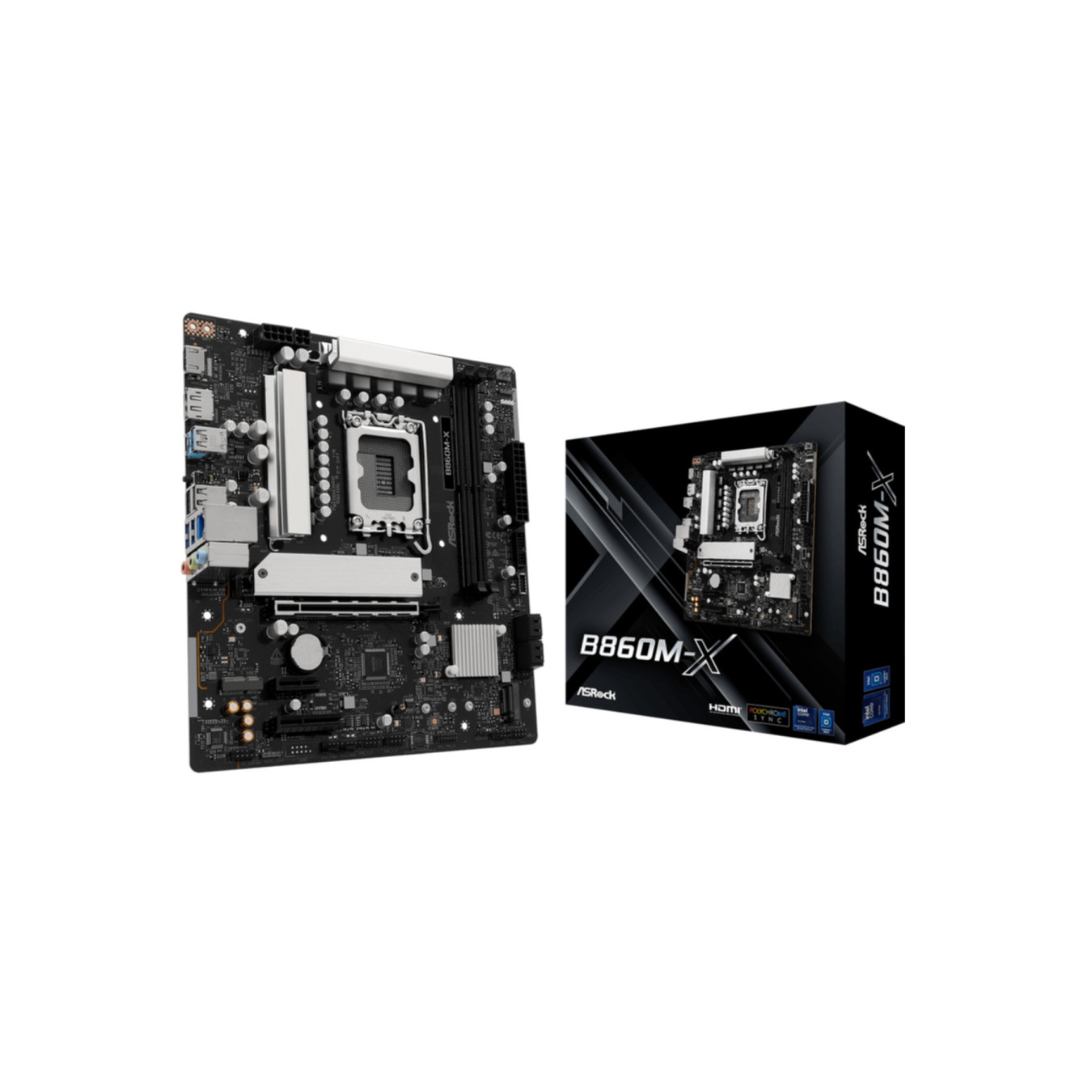 ASRock B860M-X - Micro-ATX DDR5 Motherboard - 6-Layer PCB, DDR5 XMP/EXPO Support — Buy in Cyprus with Fast Delivery