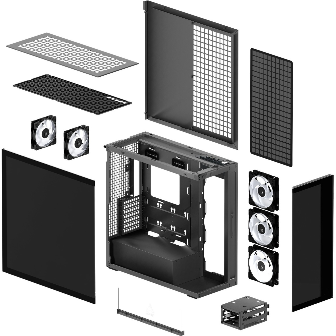 Arctic Xtender ACPCC00018A - E-ATX Midi Tower Case - Vertical GPU 482mm | Armenius Store