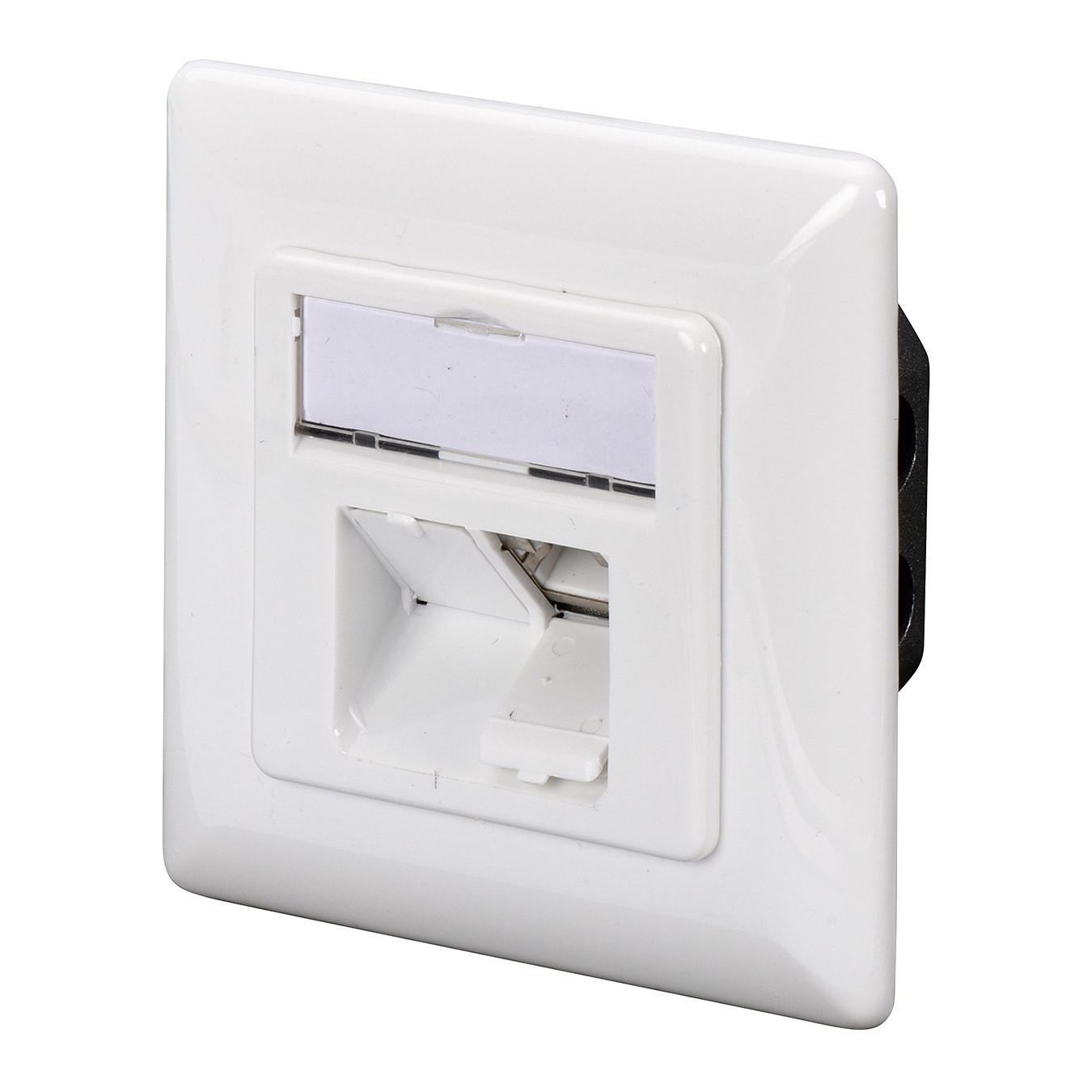 DIGITUS CAT 6A Netzdose - White - Shielded, Flush-Mounted, 2 x RJ-45, 1 module, Cat6A — Buy in Cyprus with Fast Delivery