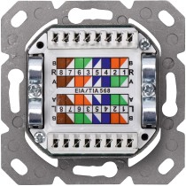 DIGITUS CAT 6A Netzdose - White - Shielded, Flush-Mounted, 2 x RJ-45, 1 module, Cat6A — Buy in Cyprus with Fast Delivery