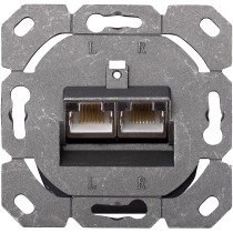 DIGITUS CAT 6A Netzdose - White - Shielded, Flush-Mounted, 2 x RJ-45, 1 module, Cat6A — Buy in Cyprus with Fast Delivery
