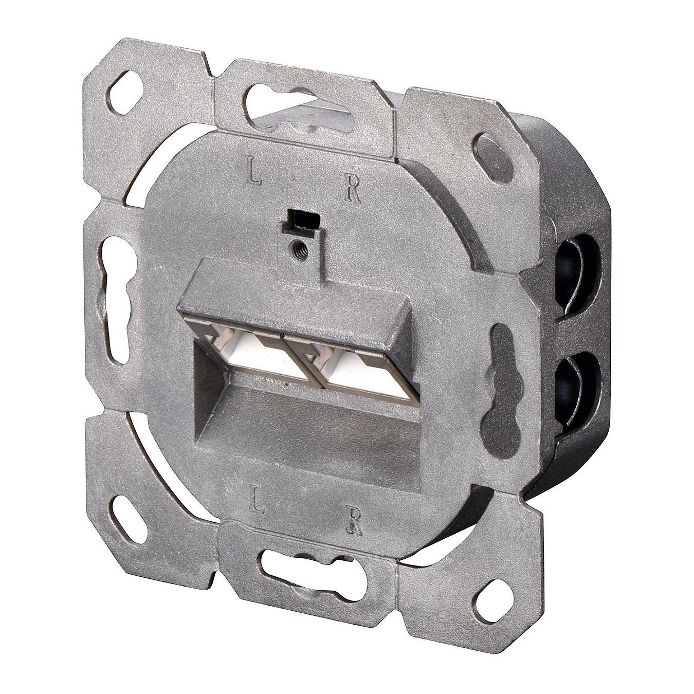 DIGITUS CAT 6A Netzdose - White - Shielded, Flush-Mounted, 2 x RJ-45, 1 module, Cat6A — Buy in Cyprus with Fast Delivery