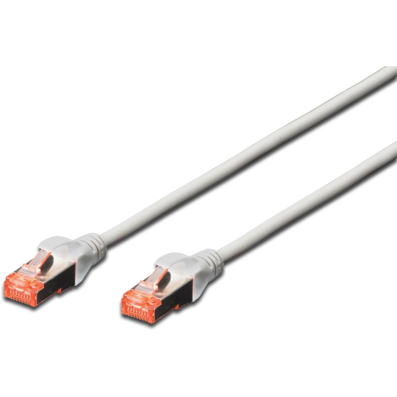 DIGITUS Patch Cable Cat6 S/FTP 2xRJ45 5.0m Gray with latch protection Polybag — Buy in Cyprus with Fast Delivery