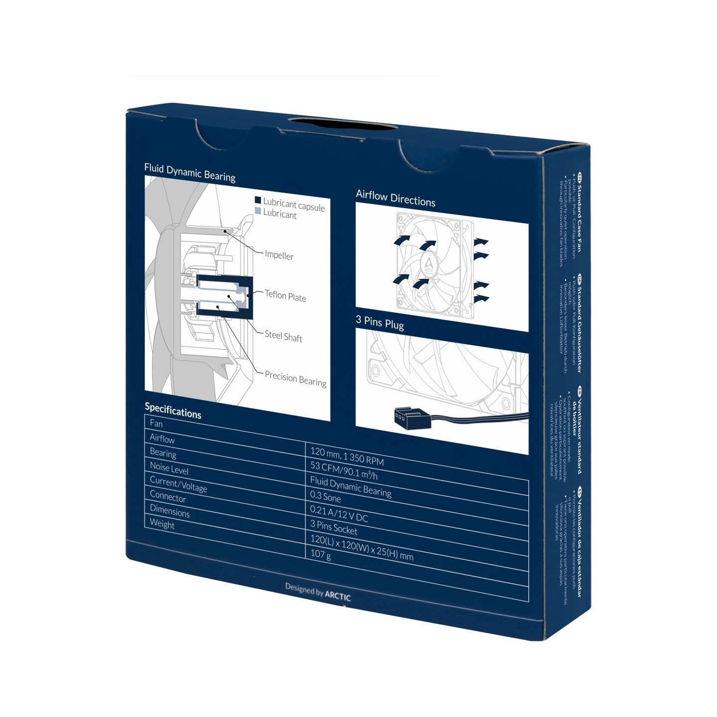 Arctic F12 PWM 120mm Case Fan - Black, 4-pin PWM, 25mm (Boxed) — Buy in Cyprus with Fast Delivery