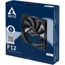 Arctic F12 PWM 120mm Case Fan - Black, 4-pin PWM, 25mm (Boxed) — Buy in Cyprus with Fast Delivery