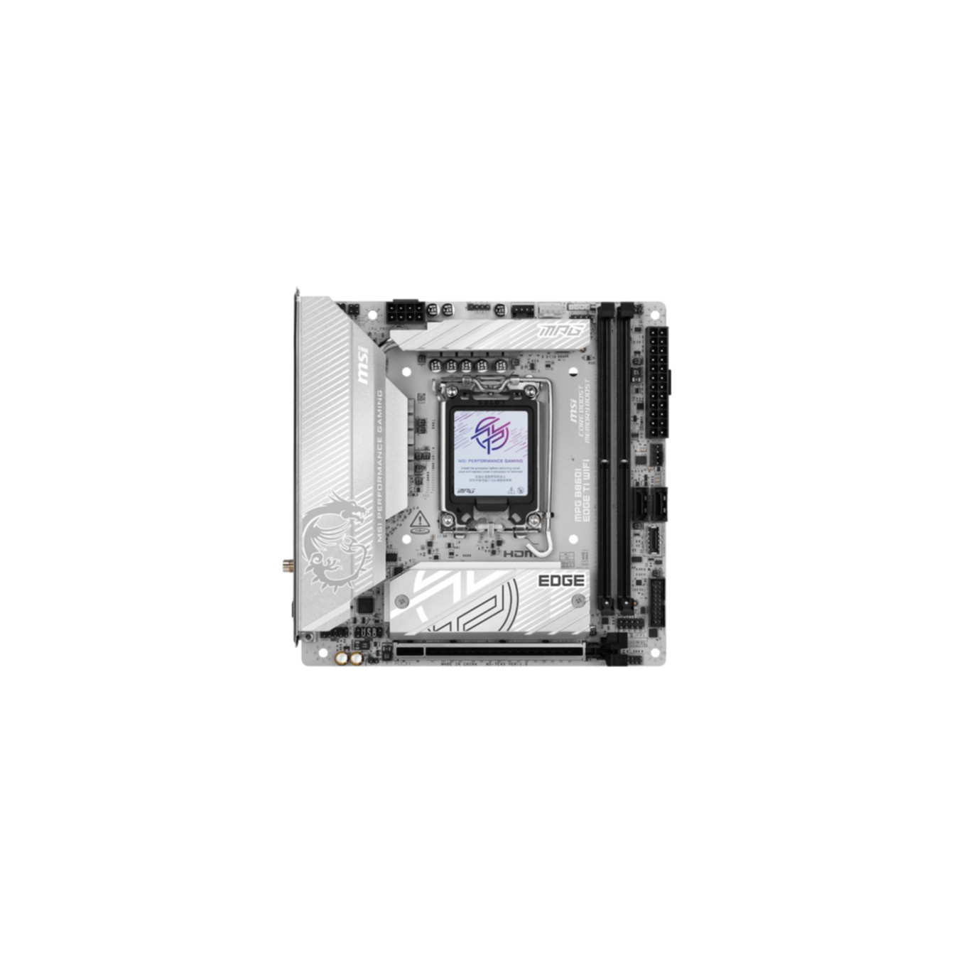 MSI MPG B860I EDGE TI WIFI - 1851 - Mini-ITX, LGA1851, DDR5 128GB, Wi-Fi, RGB, Black — Buy in Cyprus with Fast Delivery