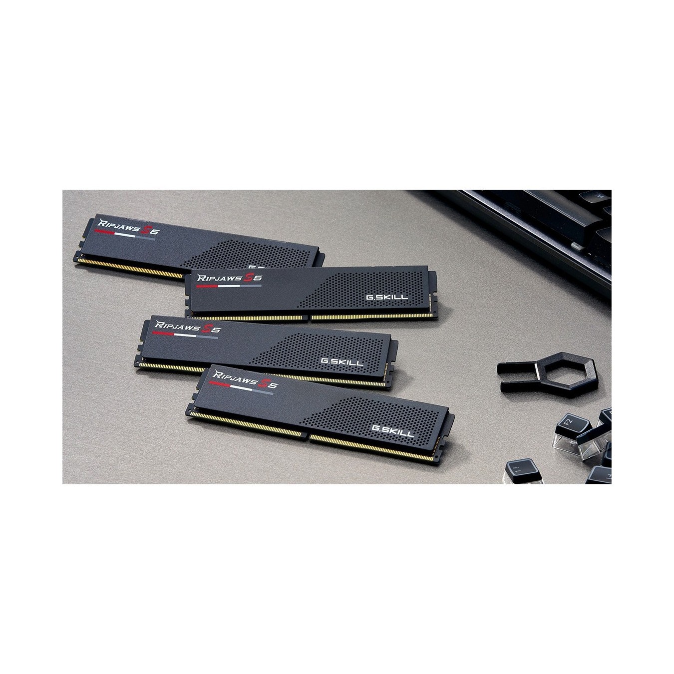 G.Skill 32GB (2x16GB) PC6000 CL40 RS5K Ripjaws S5 black - F5-6000J3040F16GX2-RS5K - Black, DDR5, 6000 MT/s, CL40