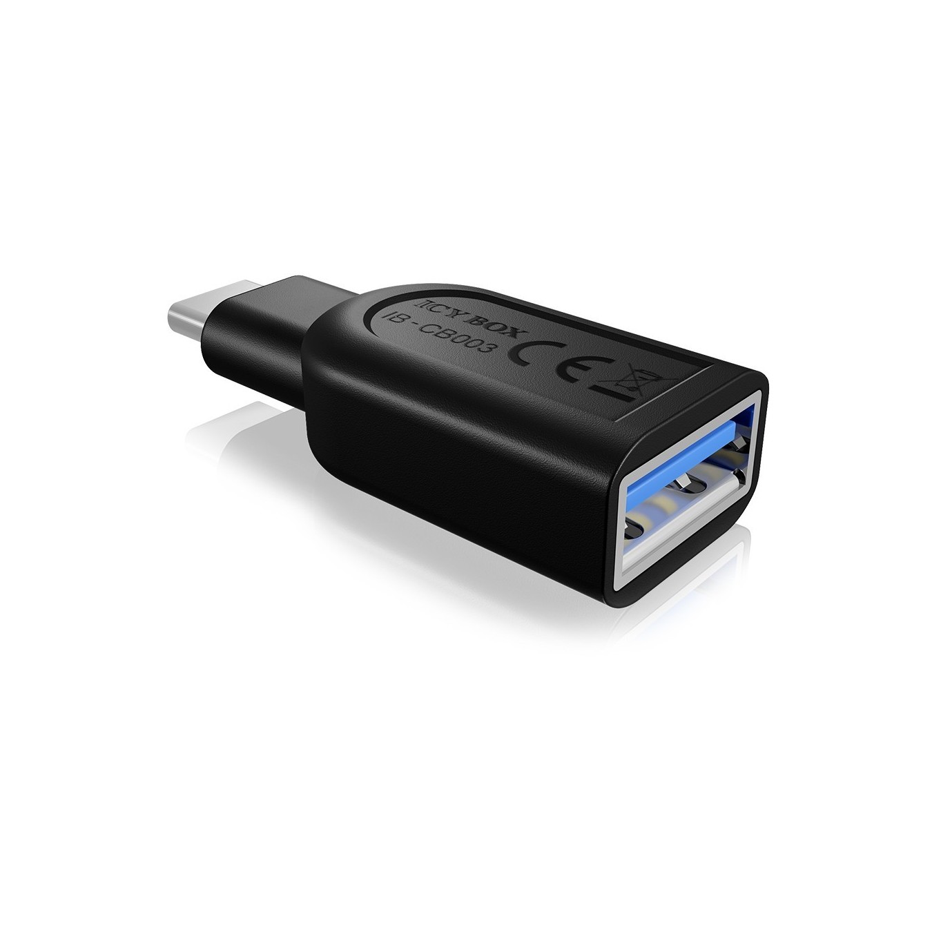 Adapter ICY BOX USB-A to USB-C - Black — Buy in Cyprus with Fast Delivery
