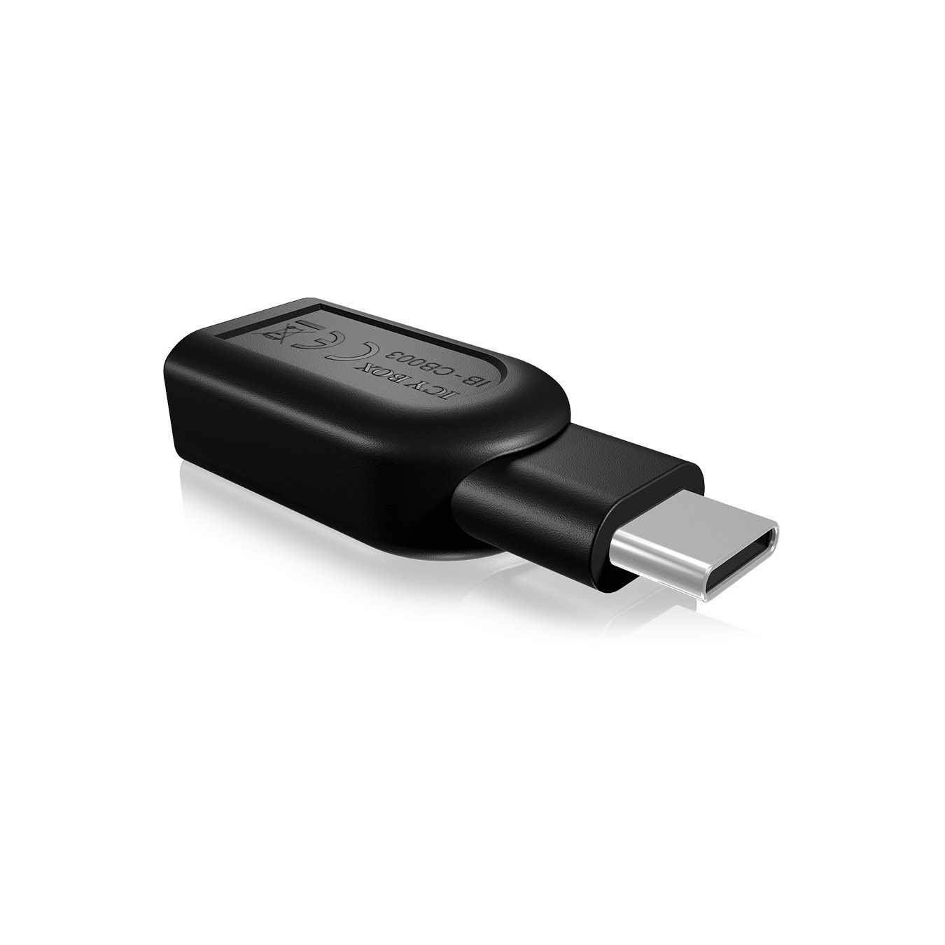 Adapter ICY BOX USB-A to USB-C - Black — Buy in Cyprus with Fast Delivery
