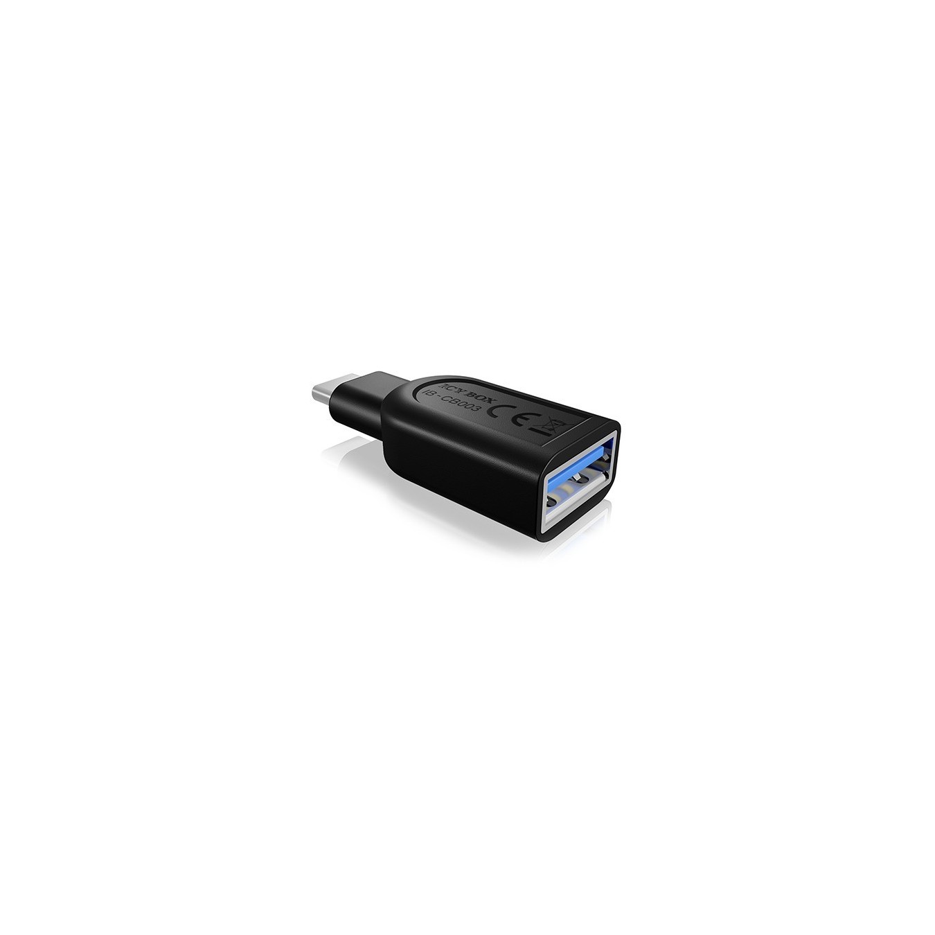 Adapter ICY BOX USB-A to USB-C - Black — Buy in Cyprus with Fast Delivery