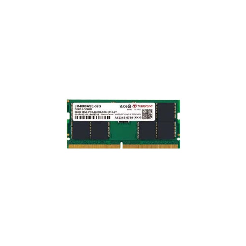 Buy Transcend JetRAM - JM4800ASE-16G - 16GB DDR5 4800 CL40 SO-DIMM (Laptop) in Cyprus, Nicosia, Limassol, Larnaka, Pafos