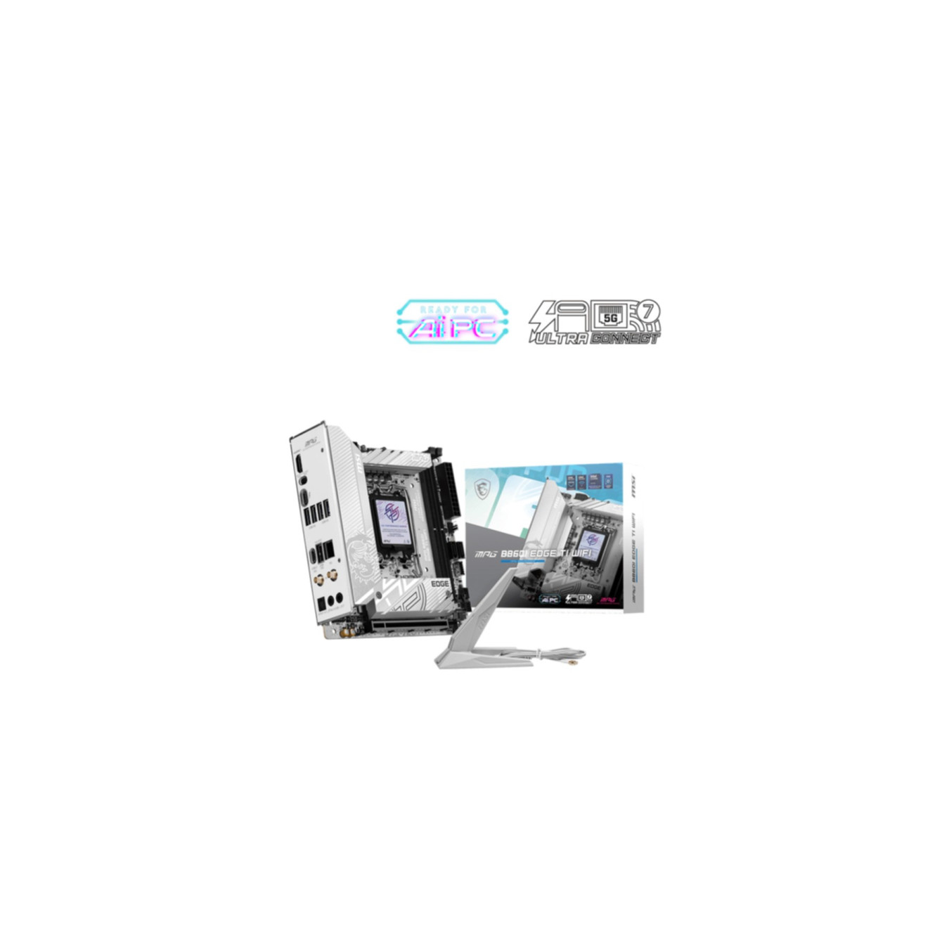 MSI MPG B860I EDGE TI WIFI - 1851 - Mini-ITX, LGA1851, DDR5 128GB, Wi-Fi, RGB, Black — Buy in Cyprus with Fast Delivery