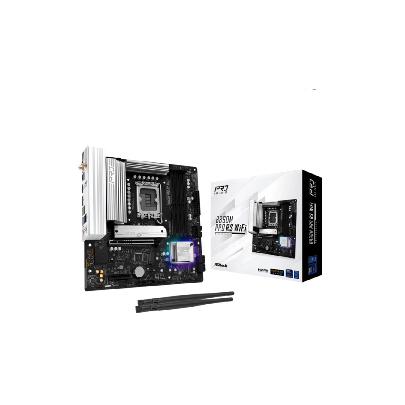 ASRock B860M Pro RS WiFi - B860M Pro RS - Micro-ATX, LGA1700, WiFi, 10+1+1 Power & Dr.MOS — Buy in Cyprus with Fast Delivery