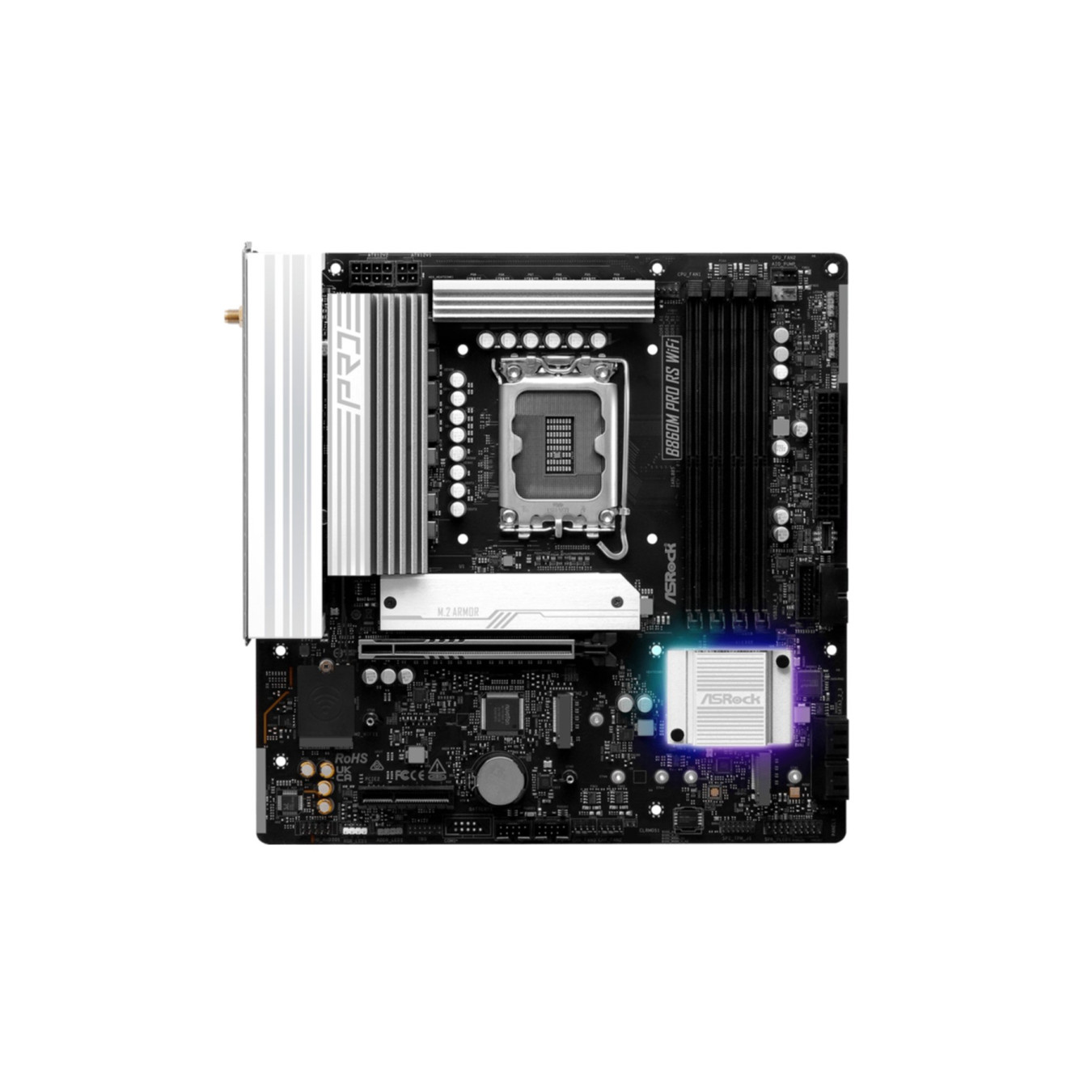 ASRock B860M Pro RS WiFi - B860M Pro RS - Micro-ATX, LGA1700, WiFi, 10+1+1 Power & Dr.MOS — Buy in Cyprus with Fast Delivery