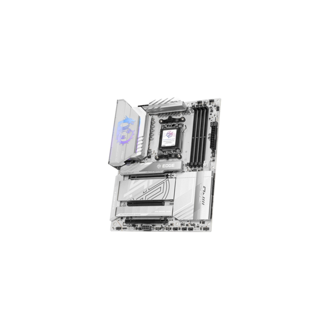 MSI MPG X870E EDGE TI WIFI - AM5 ATX Motherboard - White, DDR5, 256GB, PCIe 5.0, Wi-Fi 7, USB4, 5G LAN