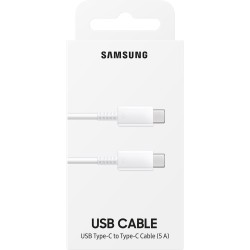 Buy Samsung EP-DN975 USB-C to USB-C Cable - EP-DN975 - White, 1m, 5A, 100W in Cyprus, Nicosia, Limassol, Larnaka, Pafos