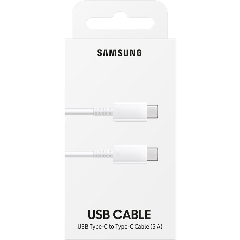 Buy Samsung EP-DN975 USB-C to USB-C Cable - EP-DN975 - White, 1m, 5A, 100W in Cyprus, Nicosia, Limassol, Larnaka, Pafos