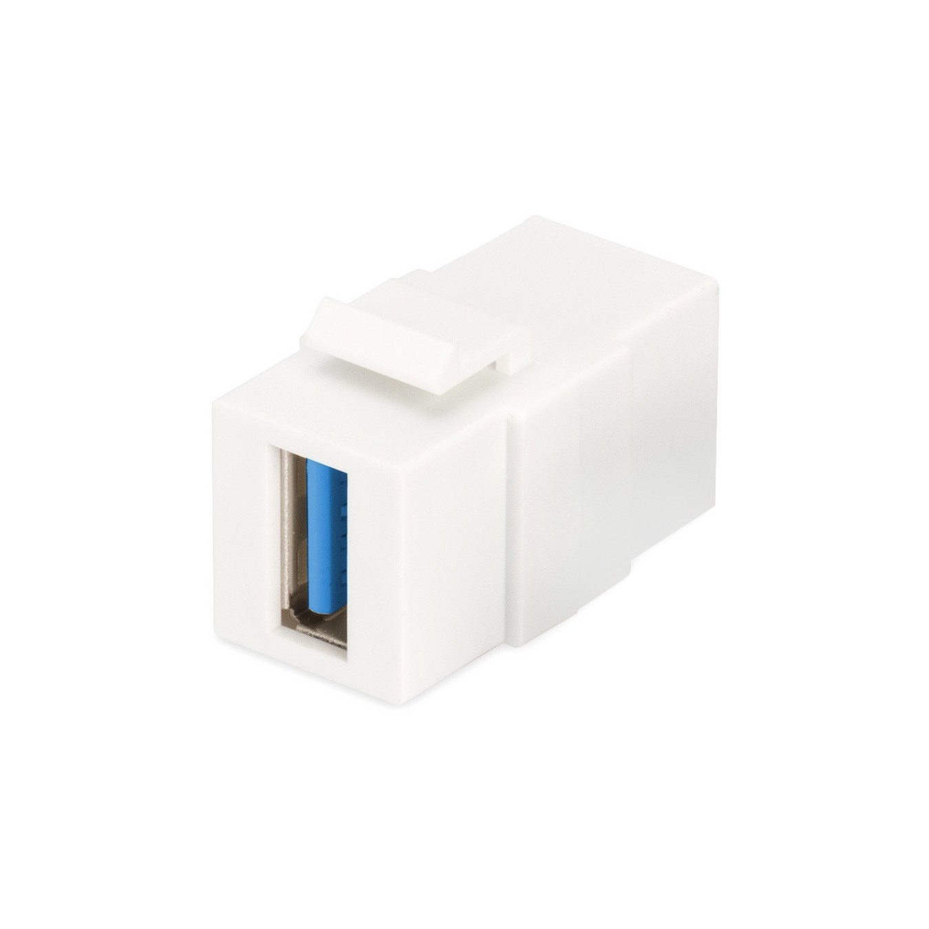 USB 3.0 Keystone Module - DN-93832 - Flat White USB A to USB A (Female/Female) — Buy in Cyprus with Fast Delivery