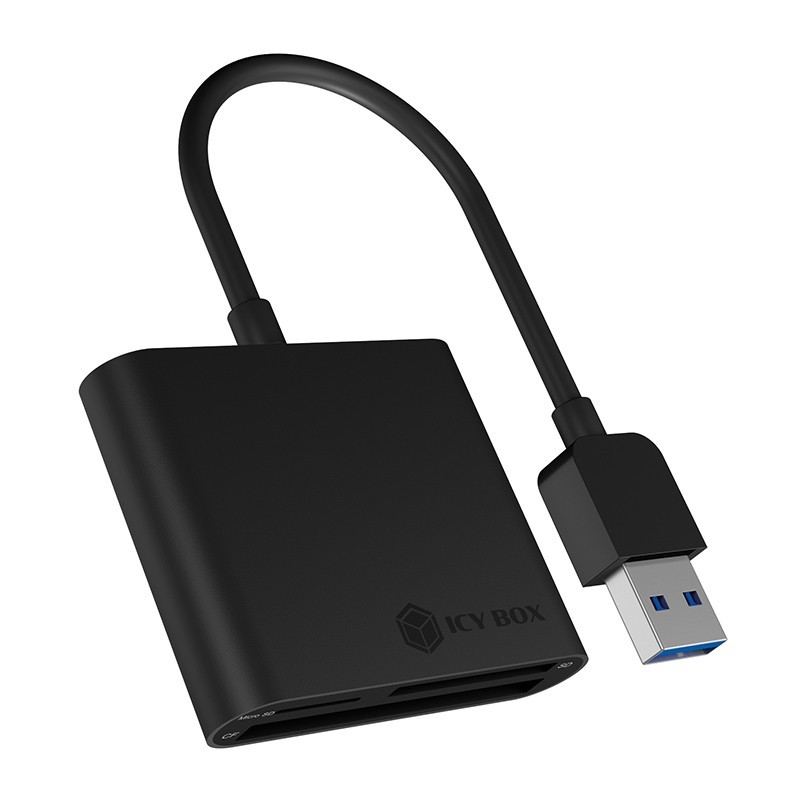 Buy ICY BOX IB-CR301-U3 USB 3.0 SD MicroSD CF Kartenleser - IB-CR301-U3 - Black,... in Cyprus, Nicosia, Limassol, Larnaka, Pafos