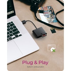 Buy ICY BOX IB-CR301-U3 USB 3.0 SD MicroSD CF Kartenleser - IB-CR301-U3 - Black,... in Cyprus, Nicosia, Limassol, Larnaka, Pafos