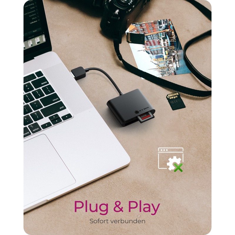 Buy ICY BOX IB-CR301-U3 USB 3.0 SD MicroSD CF Kartenleser - IB-CR301-U3 - Black,... in Cyprus, Nicosia, Limassol, Larnaka, Pafos