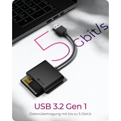 Buy ICY BOX IB-CR301-U3 USB 3.0 SD MicroSD CF Kartenleser - IB-CR301-U3 - Black,... in Cyprus, Nicosia, Limassol, Larnaka, Pafos