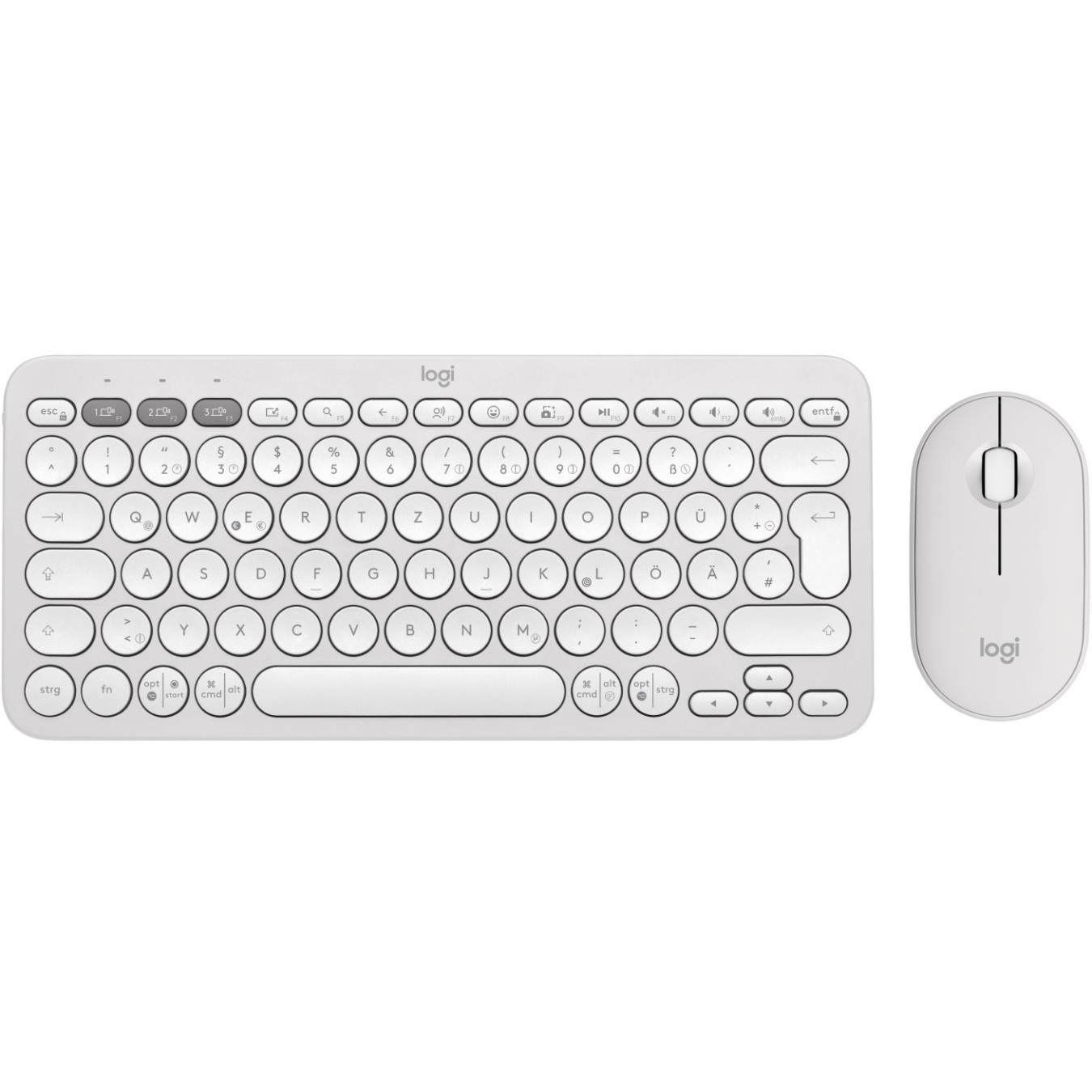Logitech Pebble 2 Combo Set - 920-012204 - White Wireless German Layout — Buy in Cyprus with Fast Delivery