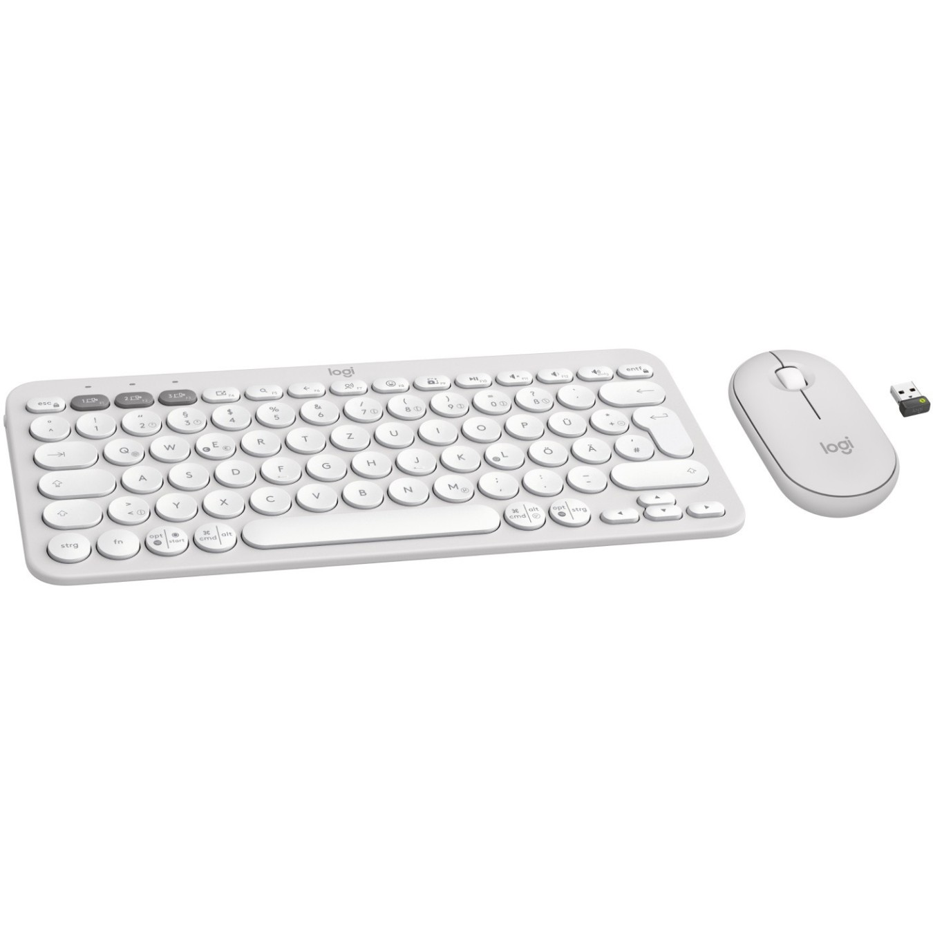 Logitech Pebble 2 Combo Set - 920-012204 - White Wireless German Layout — Buy in Cyprus with Fast Delivery