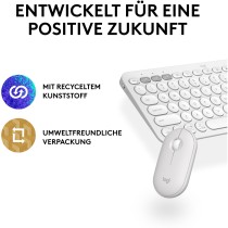 Logitech Pebble 2 Combo Set - 920-012204 - White Wireless German Layout — Buy in Cyprus with Fast Delivery