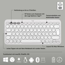 Logitech Pebble 2 Combo Set - 920-012204 - White Wireless German Layout — Buy in Cyprus with Fast Delivery