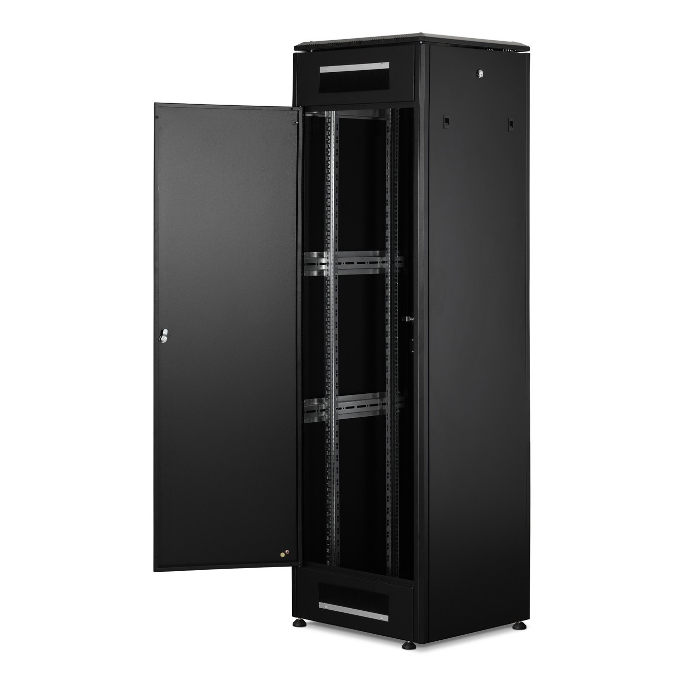 DIGITUS Netzwerkschrank Unique - 42HE - 2053x600x600mm black, Freestanding 42U (Speditionsversand)