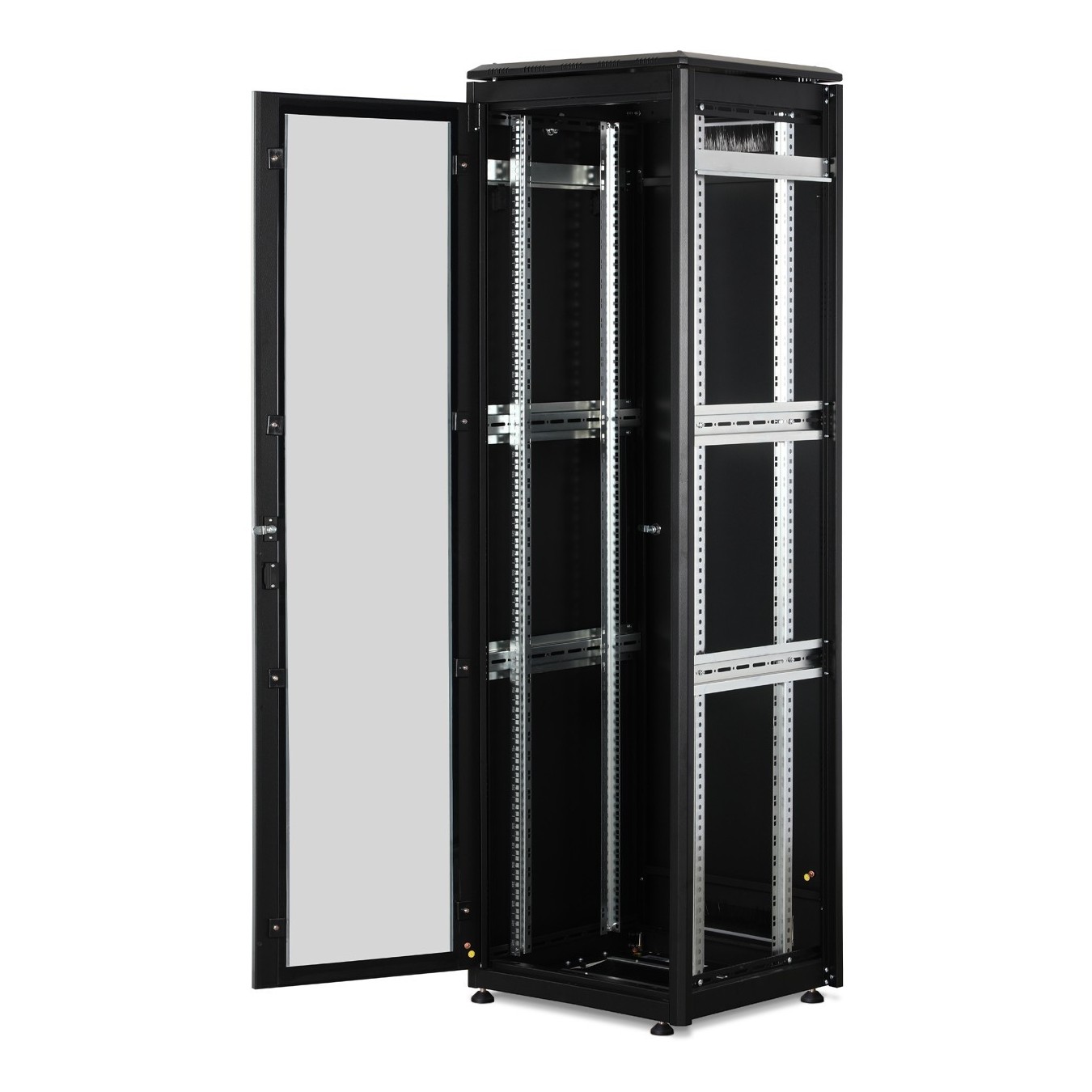 DIGITUS Netzwerkschrank Unique - 42HE - 2053x600x600mm black, Freestanding 42U (Speditionsversand)